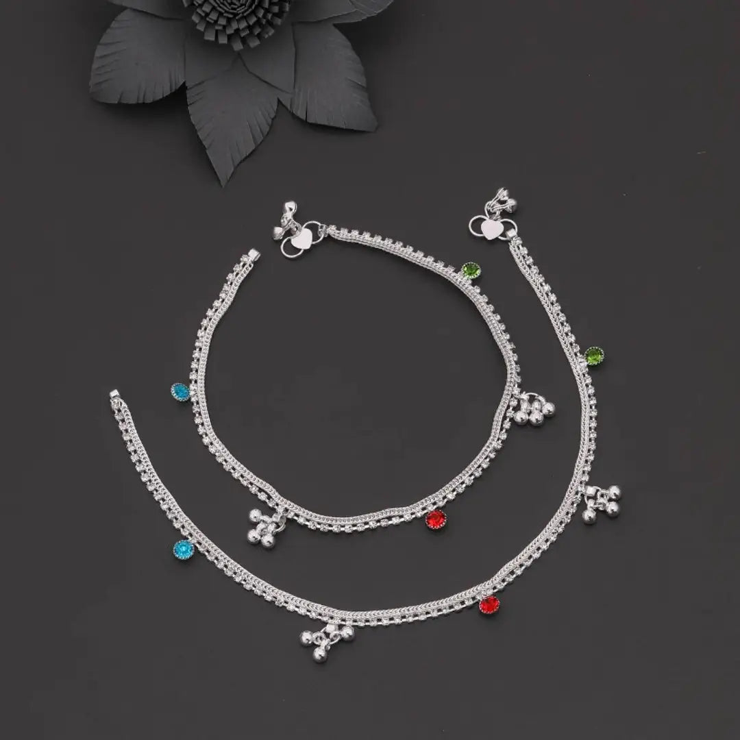 Trendy Alloy Pair Of  Anklets For Women